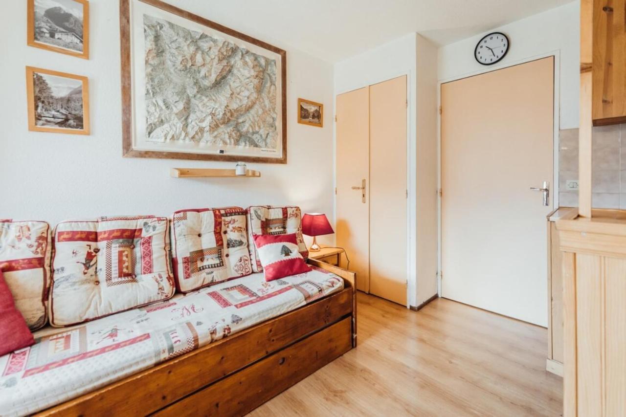 Furnished Studio At The Foot Of The Slopes With A Balcony & Mountains View Daire Saint-Gervais-les-Bains Dış mekan fotoğraf